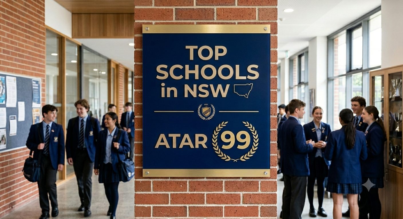 Top NSW High School Rankings based on ATAR99 Achievement